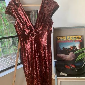 Dress the Population Small Sequence Midi Dress.